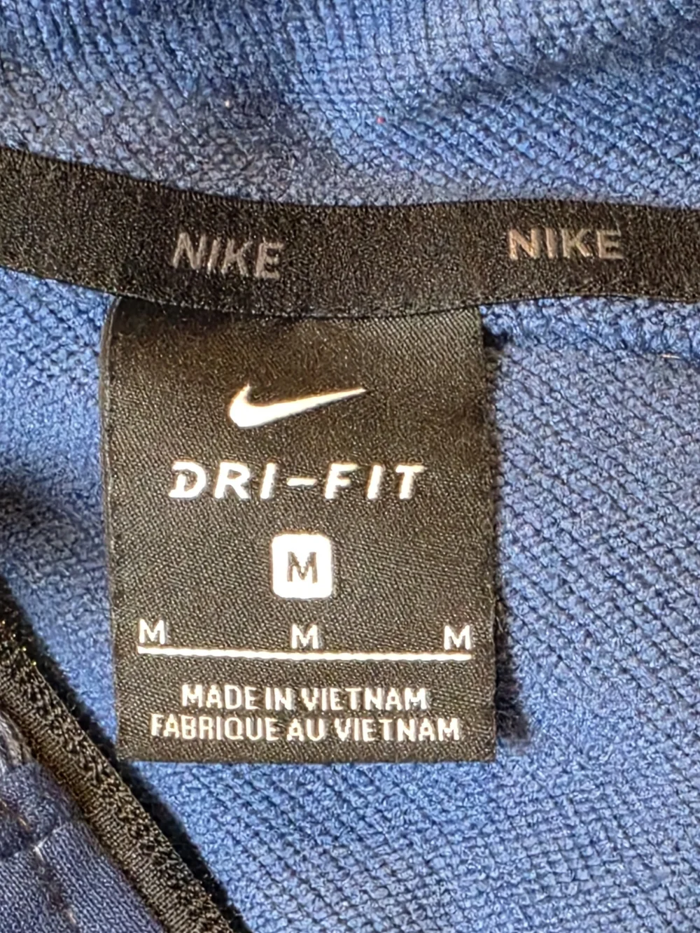 Nike Dri-Fit Mens Camo Hoodie Medium Blue Activewear Sporty Outdoor Athleisure